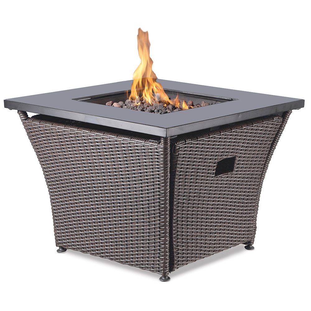 Lp Gas Outdoor Fire Pit With Glass, Endless Summer Gas Fire Pit