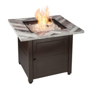 Endless Summer Outdoor Fire Pits, Endless Summer 29 In Square Wood Burning Fire Pit