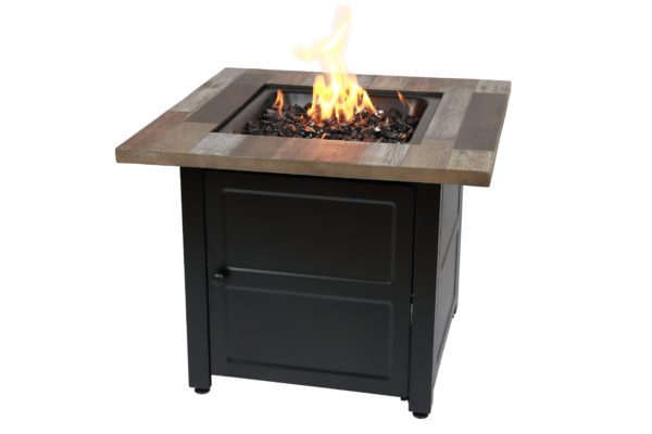 The Cayden Lp Gas Outdoor Fire Pit, Square Fire Pit Insert With Bottom