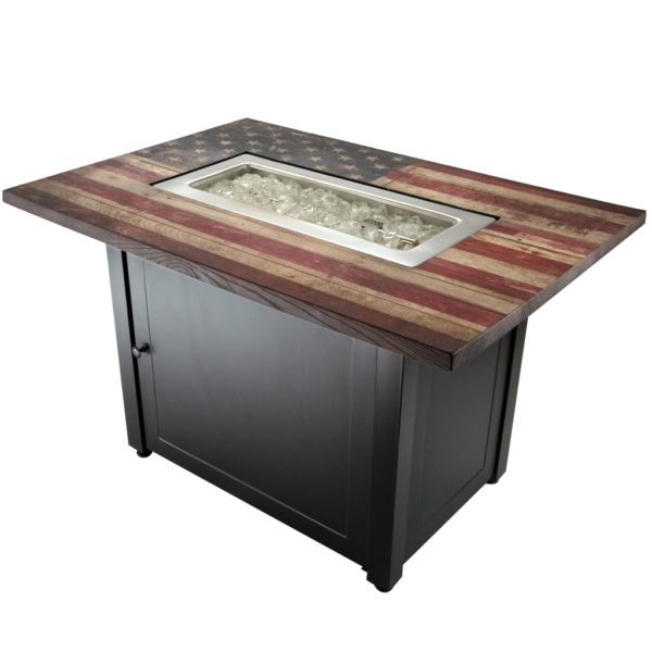 american flag fire pit