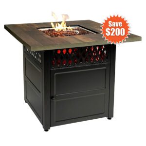 "Harris" LP Gas Outdoor Fire Pit with DualHeat Technology
