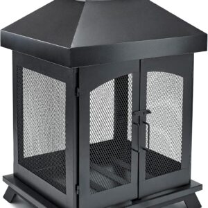 Endless Summer 45" Wood Burning Steel Outdoor Fireplace